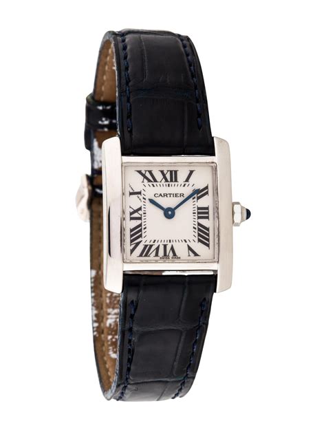 cartier watch white gold|cartier tank francaise white gold.